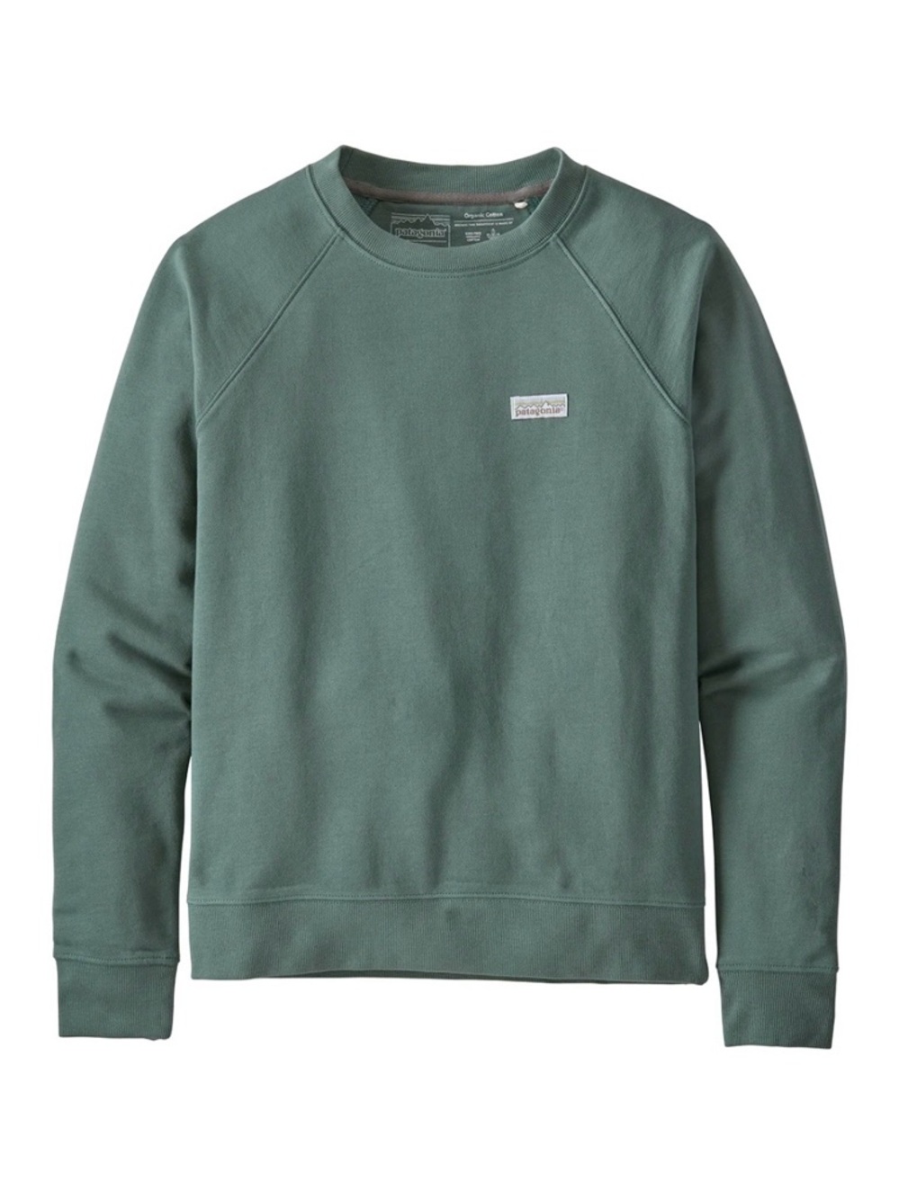 Patagonia Organic Cotton Sweatshirt Women’s M Green Raglan Sleeve Pullover - Picture 8 of 8